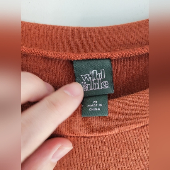 Wild Fable Jersey Dress Burt Orange Medium - Picture 4 of 5